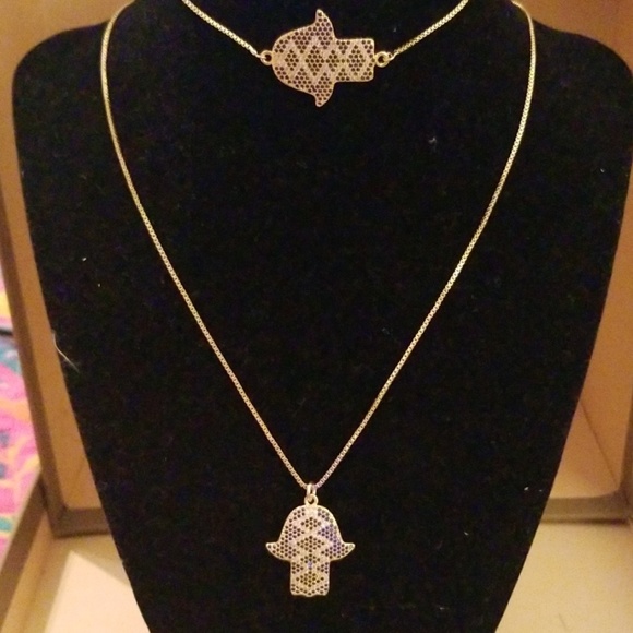 Necklace and bracelet - Picture 1 of 1